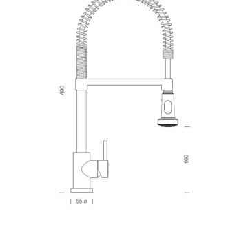 Смесител за кухня Karpo Inox Инокс SCHOCK