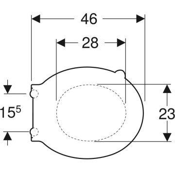 Капак за тоалетна чиния Geberit Selnova Comfort бял GEBERIT