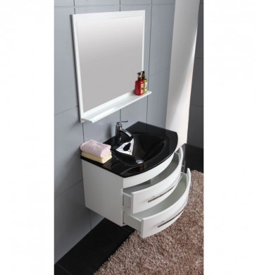 Шкаф за баня с мивка Интер ICP0853W 80см. Бял