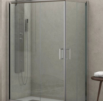 Душ кабина New Flora 100 80/120см хром KARAG
