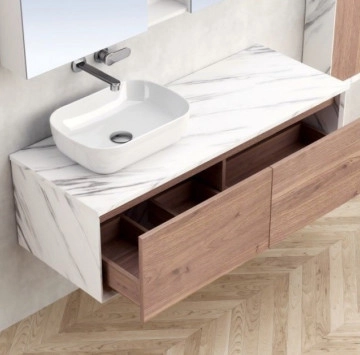 Шкаф долна част Палермо 12035 120см дървесен/бял ИНТЕР КЕРАМИК