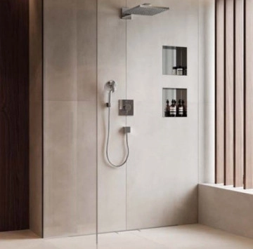 Душ система Raindance + Metropol 7в1 бял мат HANSGROHE