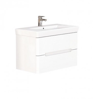 Шкаф за баня с мивка Монако 80см бял