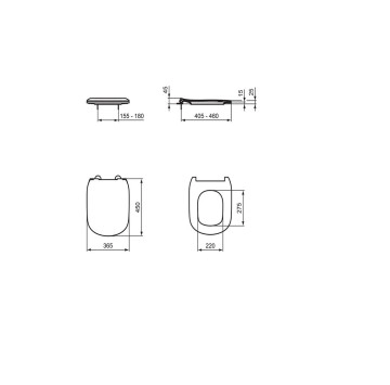 Промо Структура за вграждане ProSys 120P и Стенна тоалетна чиния Tesi Rimless+ бяла IDEAL STANDARD