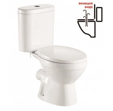 Моноблок Linni ICC6576P Bidet с биде бял ИНТЕР КЕРАМИК