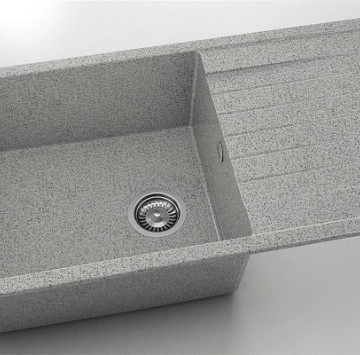 Кухненска мивка граниксит 90/49см сива ФАТ