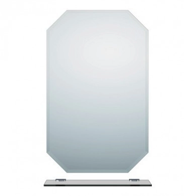 Огледало Медина 50см с фасет и стъклена полица 50/11см