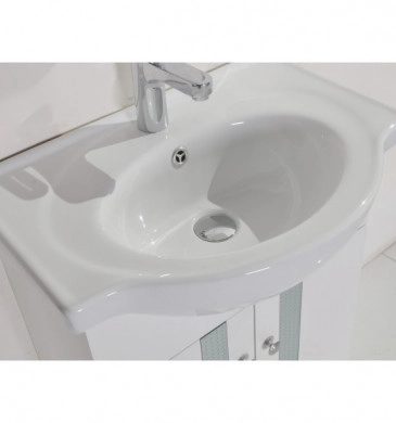 Шкаф за баня с мивка Интер ICP6042 60см. Бял