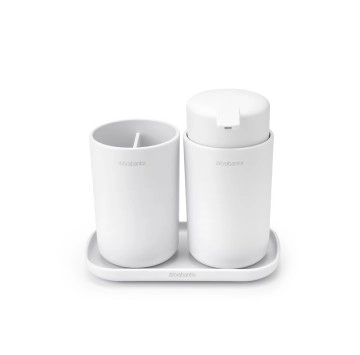 Комплект аксесоари за баня 3 части ReNew White BRABANTIA