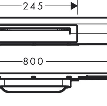 Линеен сифон RainDrain Flex 800мм бронз HANSGROHE