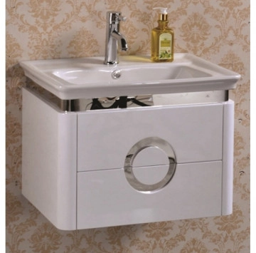 Шкаф за баня с мивка Интер ICP4646 60см. Бял