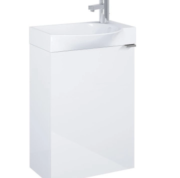 Шкаф за баня с мивка Unik Micro Plus 450 45.2см бял ROCA