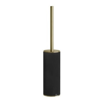 Четка за тоалетна Gessi 316 стоящ черен/месинг (златисто-жълт) четкан