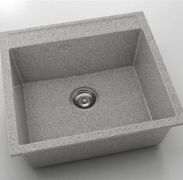 Кухненска мивка граниксит 56/51см сива ФАТ