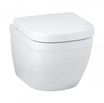 Стенна тоалетна чиния Euro Ceramic бяла