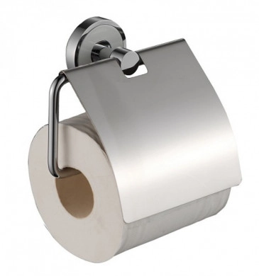 Държач за тоалетна хартия Ава бял/хром ICA3451W/White
