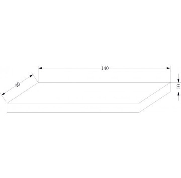 Плот Pietra ICL12050/140B 140см черен мат ИНТЕР КЕРАМИК