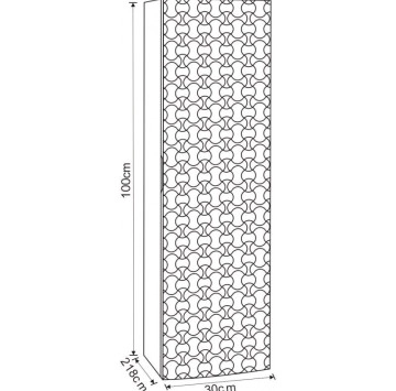 Колона Интер ICP3055 30/21.8см. PVC бяла