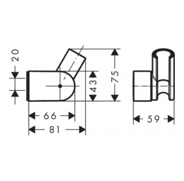 Окачалка Porter Vario хром HANSGROHE