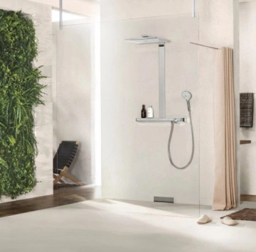 Термостатична душ колона Rainmaker Select E 460 2jet бяло/хром HANSGROHE