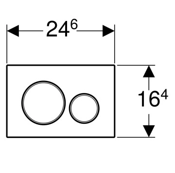Активатор Sigma 20 хром гланц GEBERIT
