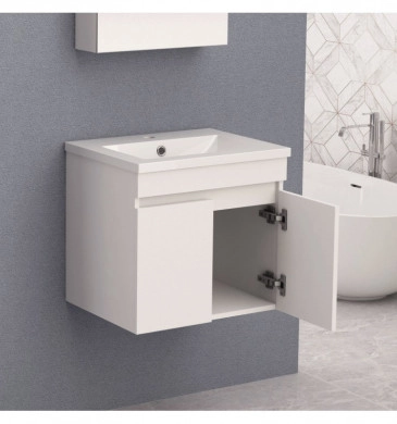 Шкаф за баня с мивка Интер ICP5082 50см бял