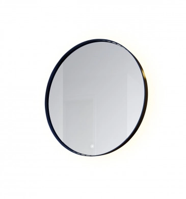 Огледало Амбосели ф60см с бяла рамка и Led осветление