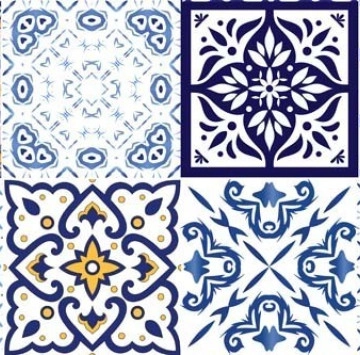 Декор Бяла Пачуърк гланц Жълт 4763 25.5/75.5 KAI GROUP