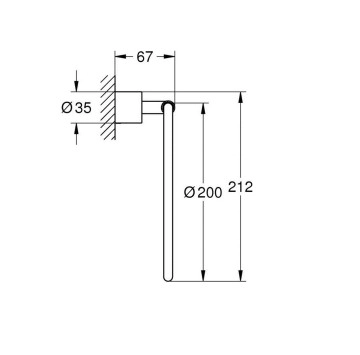 Ринг Atrio cool sunrise GROHE