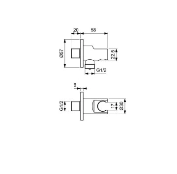 Душ система за вграждане Cerafine O черен IDEAL STANDARD