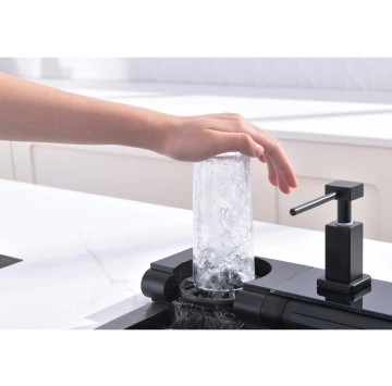 Кухненска мивка Интер 7547PVD Black черна и смесител ИНТЕР КЕРАМИК