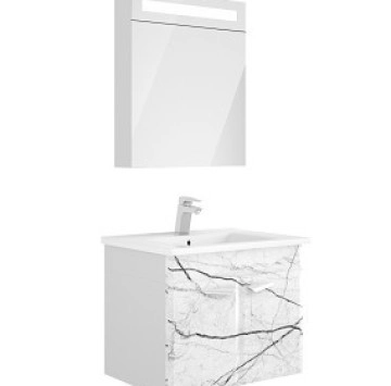 Комплект мебели за баня Marble White 65 см MDF