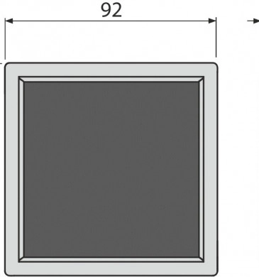 Решетка за вграждане на плочка MPV016 9.2/9.2 за подов сифон Alcadrain