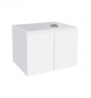 Шкаф за баня с мивка Интер ICP6045 60см бял/мивка черен мат