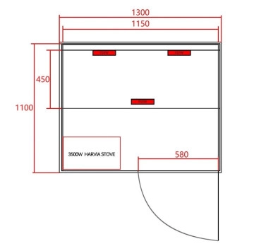 Парна финландска сауна Twincombi J30130