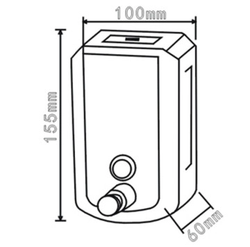 Дозатор за течен сапун 6679 сатен ИНТЕР КЕРАМИК