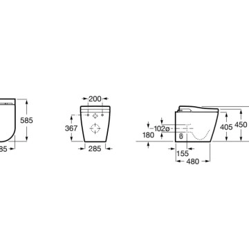 Интелигентна тоалетна Inspira In-Wash In-Tank Smart Rimless ROCA