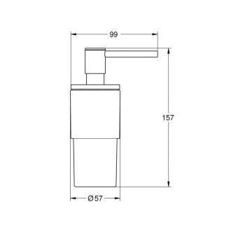 Дозатор за течен сапун Atrio brushed hard graphite GROHE