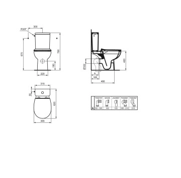 Моноблок Eurovit бял IDEAL STANDARD