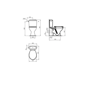 Моноблок Noe бял IDEAL STANDARD