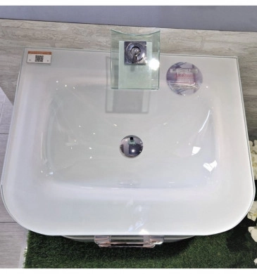 Шкаф за баня с мивка Интер ICP6149GB-2 60см бял