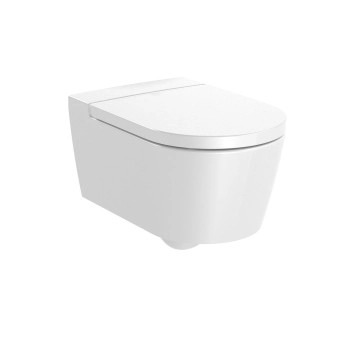 Стенна тоалетна чиния Inspira Round Rimless бяла