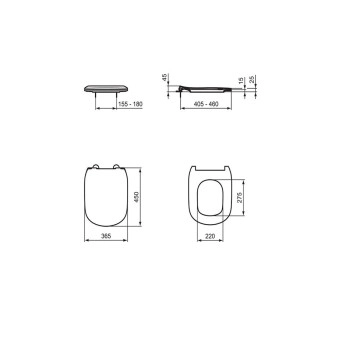 Промо структура за вграждане ProSys 120P и Стенна тоалетна чиния Tesi Rimless бяла IDEAL STANDARD