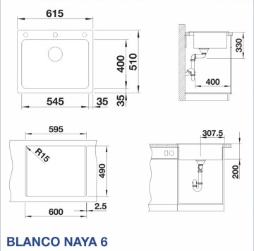 Промо Кухненска мивка Blanco Naya и смесител