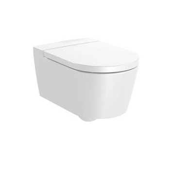 Стенна тоалетна чиния Inspira Round Rimless бяла