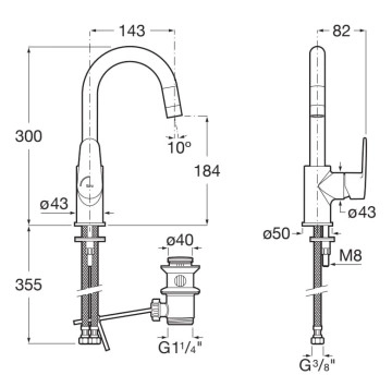 Смесител за мивка Victoria Plus хром ROCA