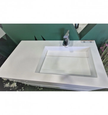 Мивка iStone Solid ICB38130L 120см полимермрамор бяла