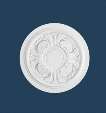 Декоративни Полистиролни Розетки с орнамаменти бяла Ф34см. R-14