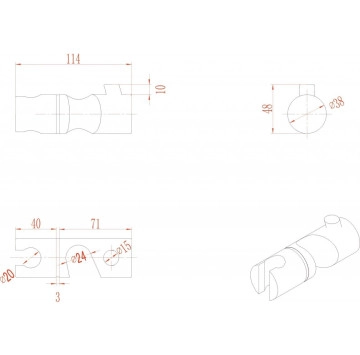 Окачалка Интер ICH2162 хром ИНТЕР КЕРАМИК