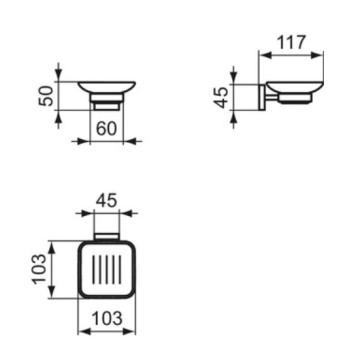 Сапунерка Iom хром IDEAL STANDARD